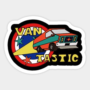 Vintage Van Design Sticker